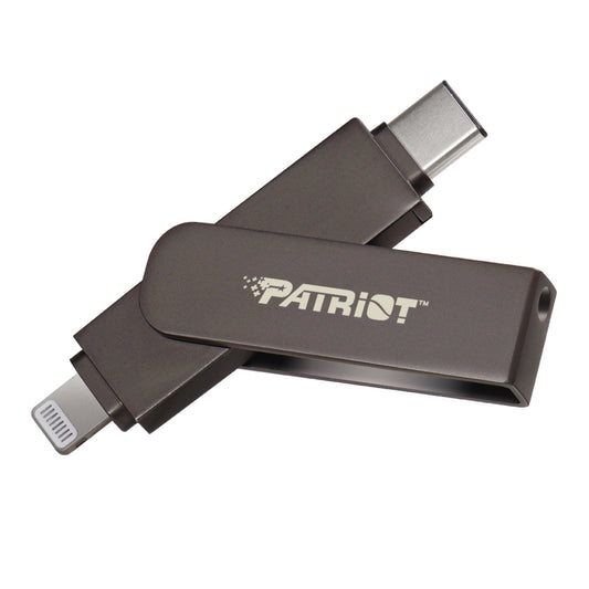 Patriot iLuxe Stick C 256GB USB 3.2 GEN 1 Type C + Lightning Flash Drive - Black - Guards On Duty Shop & Security Guards
