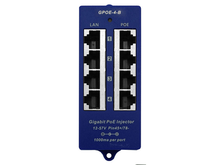 4 Port Gigabit Passive PoE Injector - Guards On Duty Shop & Security Guards