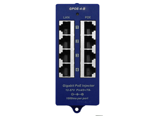 4 Port Gigabit Passive PoE Injector - Guards On Duty Shop & Security Guards