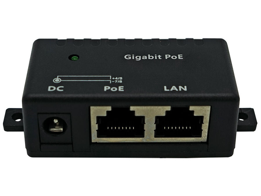Single Port Gigabit Passive PoE Injector - Guards On Duty Shop & Security Guards