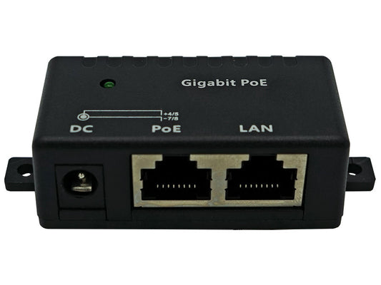 Single Port Gigabit Passive PoE Injector - Guards On Duty Shop & Security Guards