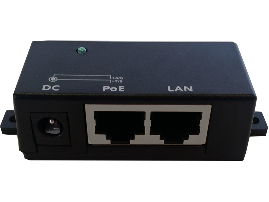 Single Port Fast Ethernet Passive PoE Injector - Guards On Duty Shop & Security Guards
