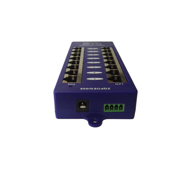 8-Port Gigabit Passive PoE Injector