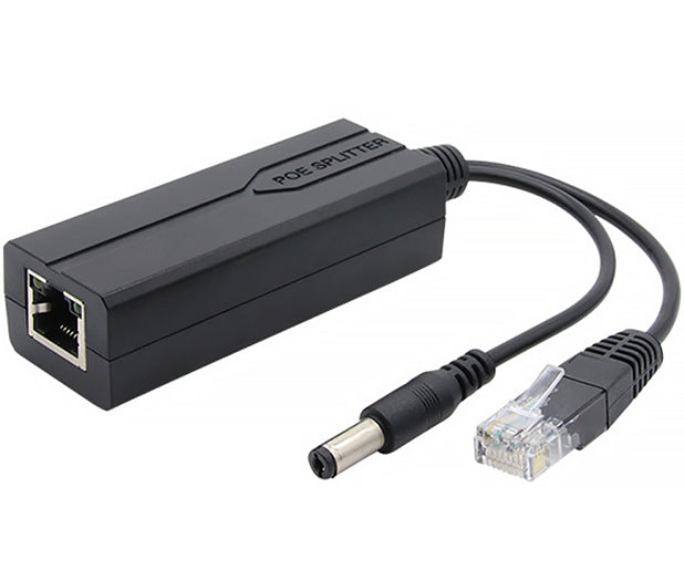 PoE Splitter – 802.3af/at to 12V/1A DC & Ethernet