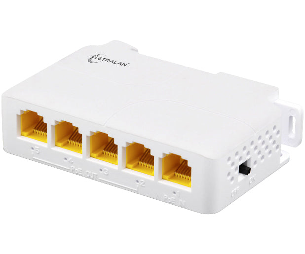 4-Port Gigabit PoE Extender (1x PoE In, 4x PoE Out)