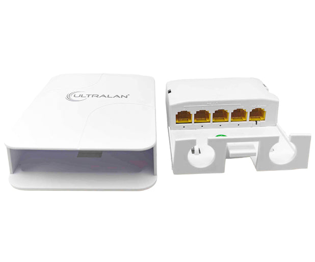 4-Port Gigabit Outdoor PoE Extender (1x PoE In, 4x PoE Out)