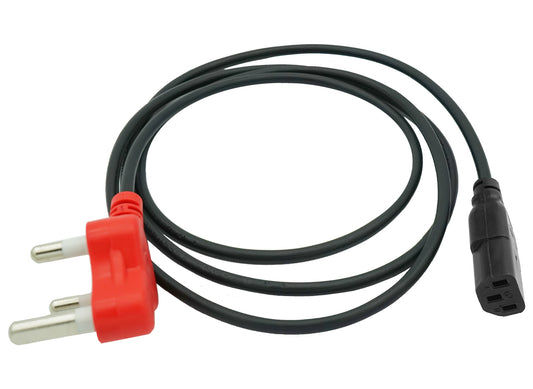 1.8m IEC Power Cord With Dedicated Plug Top - Guards On Duty Shop & Security Guards