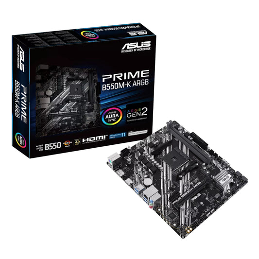 Asus PRIME B550M-K ARGB AM4 M-ATX Motherboard - Guards On Duty Shop & Security Guards