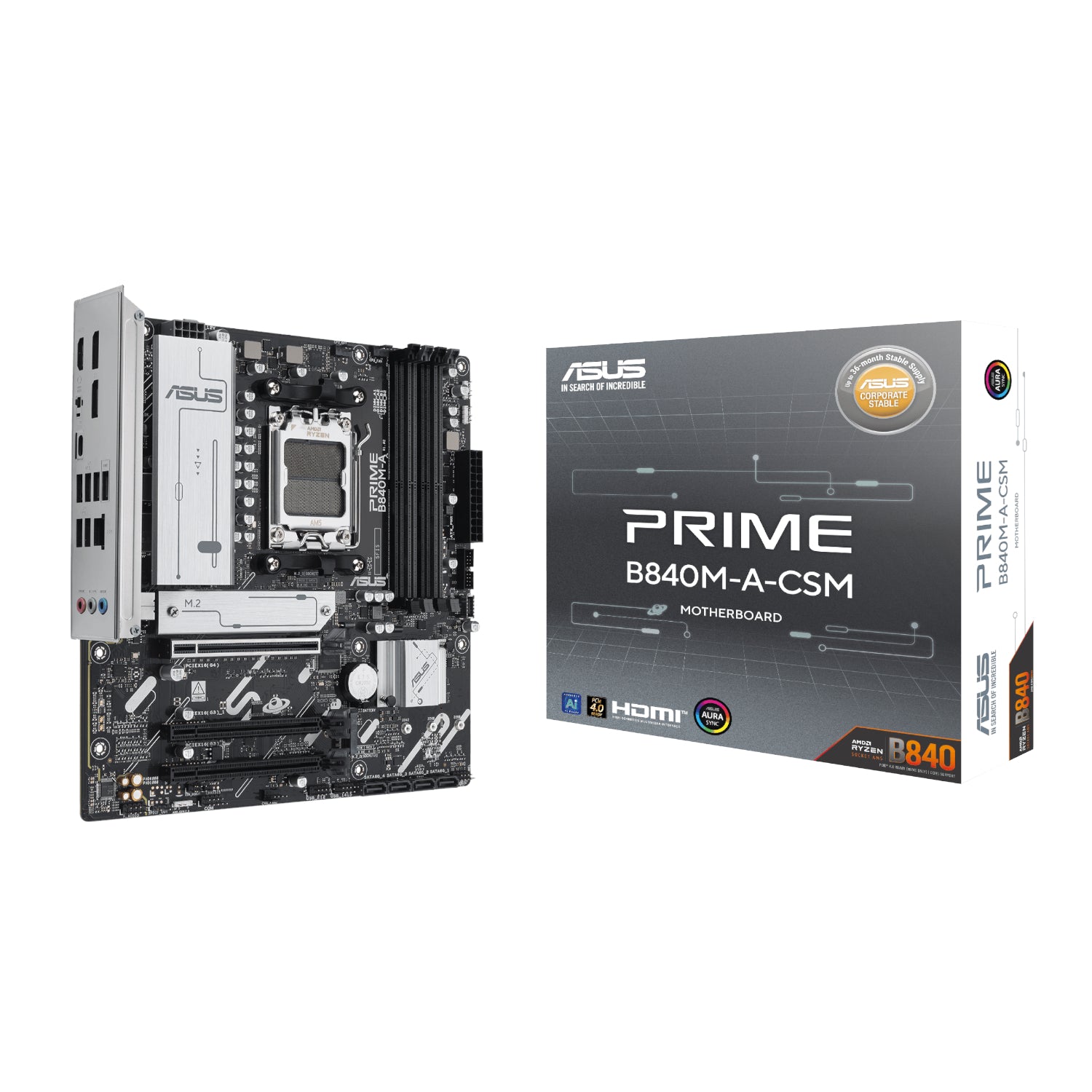 Asus PRIME B840M-A-CSM AM5 Micro ATX Motherboard - Guards On Duty Shop & Security Guards