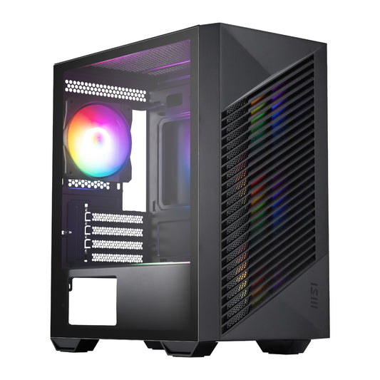 MSI PRO FORGE M050A Micro-ATX Gaming Chassis - Black - Guards On Duty Shop & Security Guards