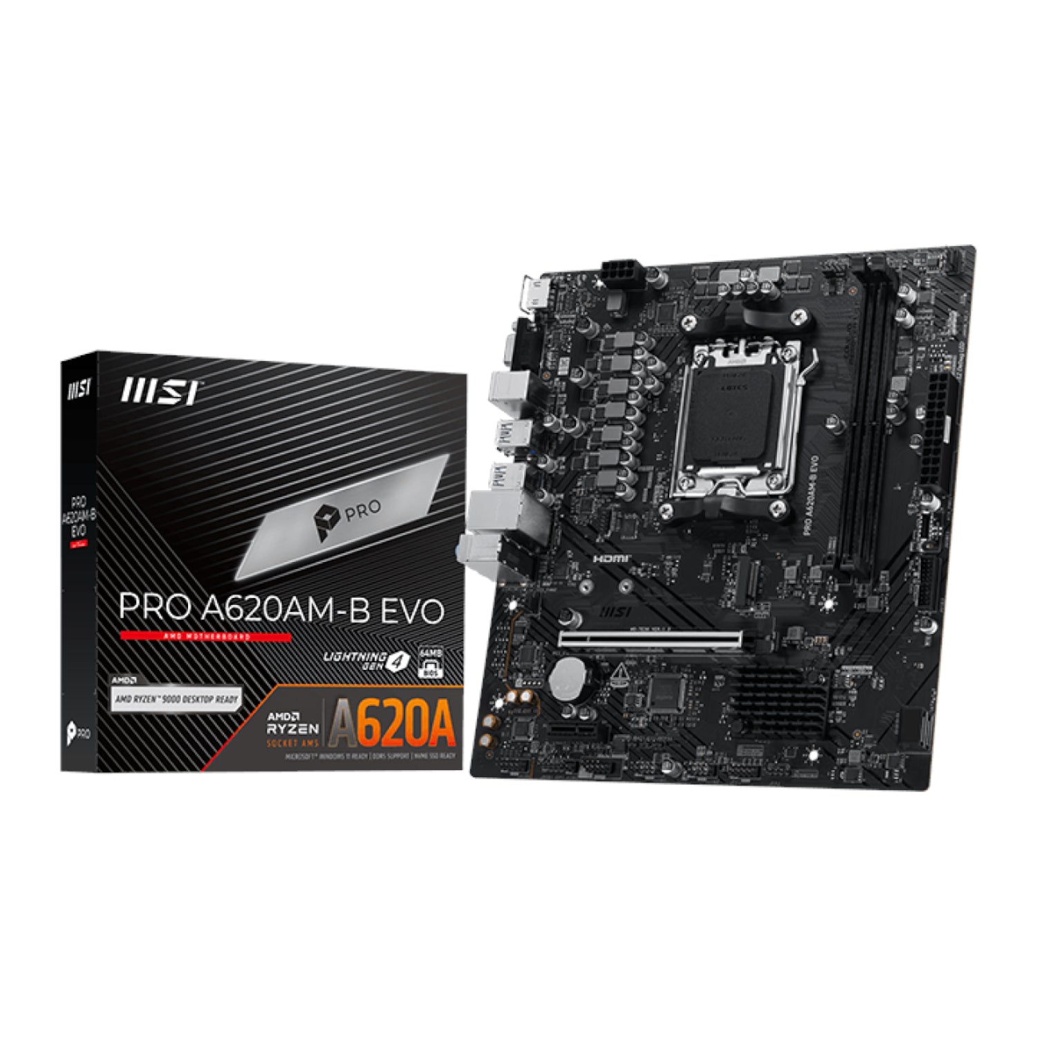 MSI PRO A620AM-B EVO AM5 M-ATX Motherboard - Guards On Duty Shop & Security Guards
