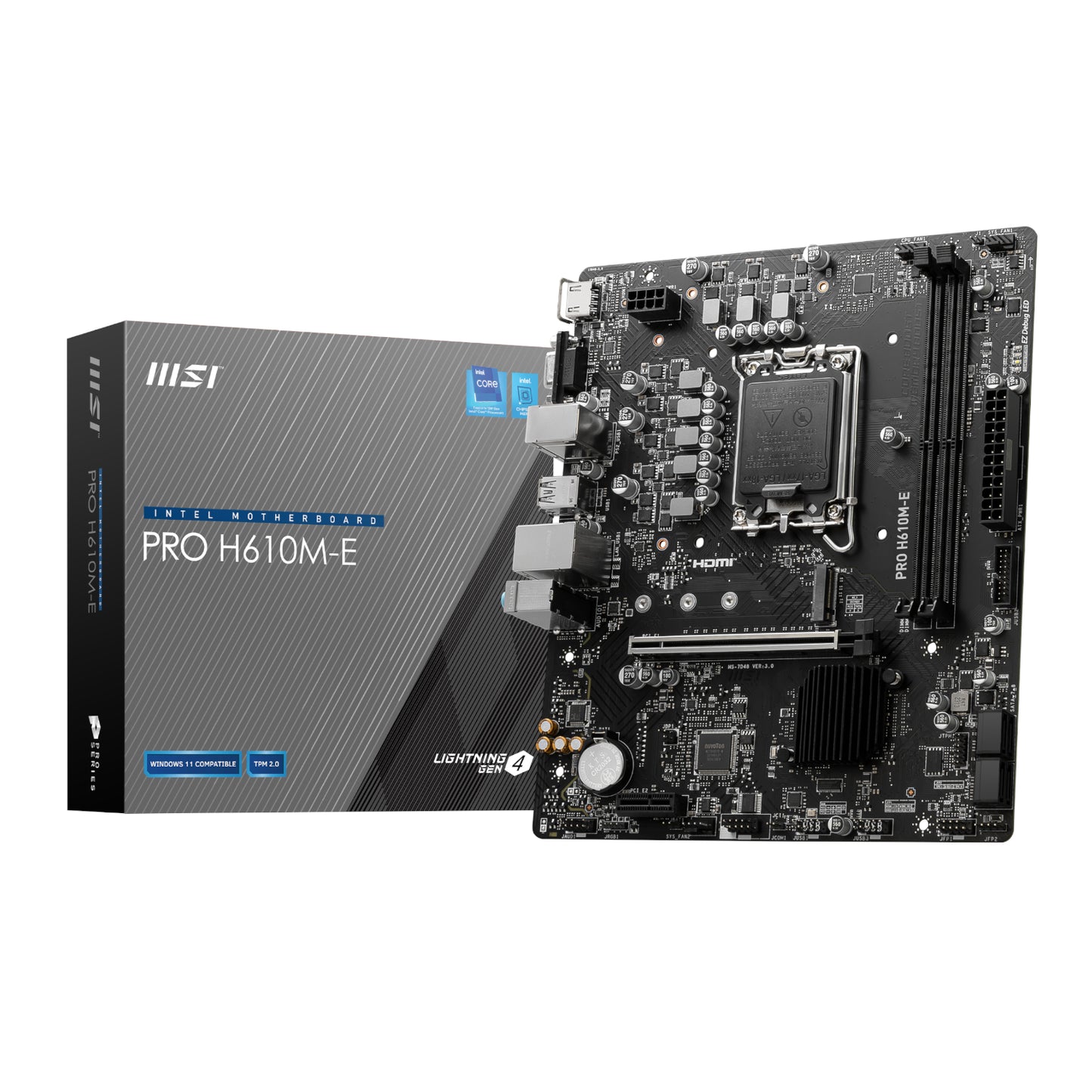 MSI PRO H610M-E Intel LGA1700 DDR5 M-ATX Motherboard - Guards On Duty Shop & Security Guards