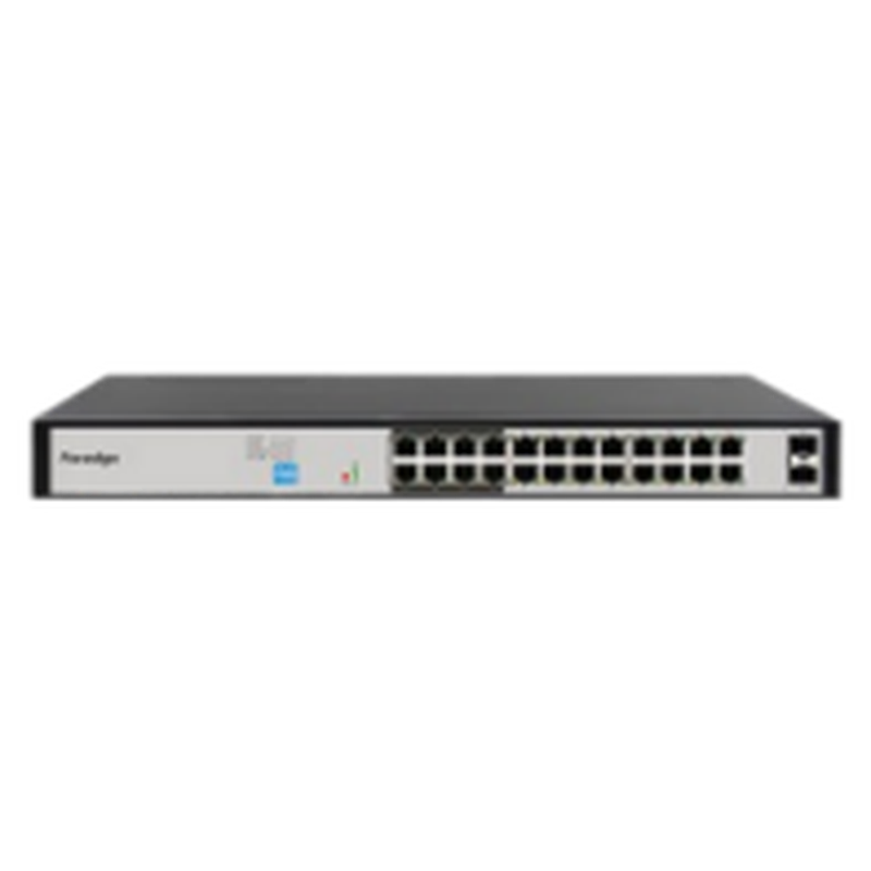 L2 managed 26 port Gigabit Switch with 24 port AI PoE,2*SFP uplink, 250W, cloud management