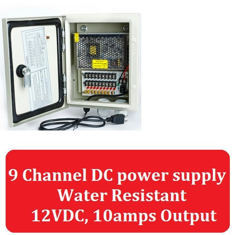 9 Channel 12VDC 10 Amp CCTV Power Supply - Securi-Prod | Guards on Duty Shop South Africa