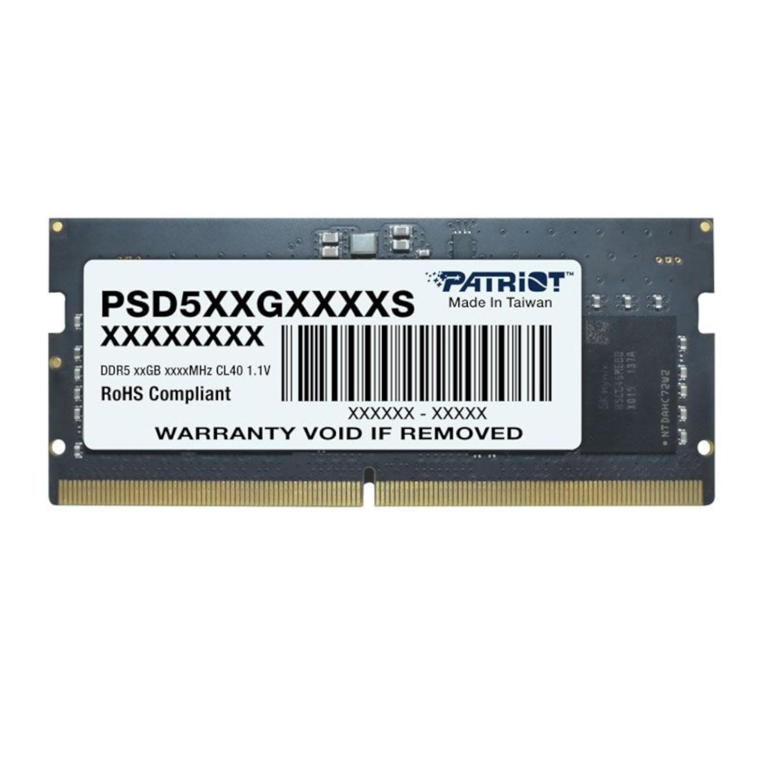 Patriot Signature Line DDR5 8GB 4800MHz Single Rank SODIMM Notebook Memory - Guards On Duty Shop & Security Guards