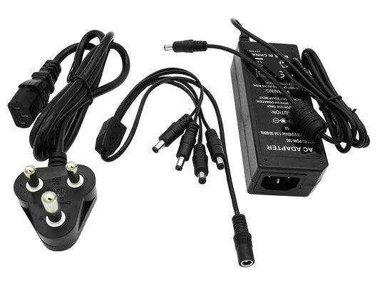 12VDC 60W IEC Power Supply with SA Cable - Guards On Duty Shop & Security Guards