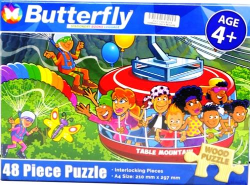 Butterfly 48Pc Table Mountain Wooden Puzzle