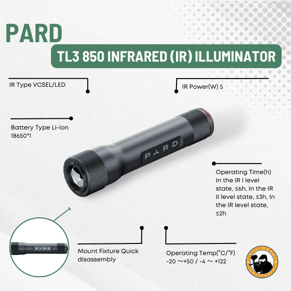 PARD IR Illuminator — TL3-850nm