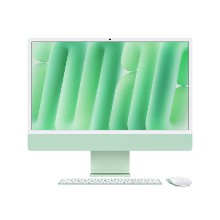 24-INCH IMAC WITH RETINA 4.5K DISPLAY: APPLE M4 CHIP WITH 10‑CORE CPU AND 10‑CORE GPU  16GB  256GB SSD - GREEN