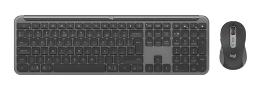 Logitech MK950 - Wireless Keyboard and Mouse - Graphite - Bluetooth