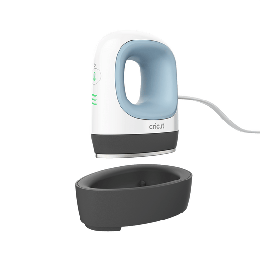 Cricut EasyPress Mini (Zen Blue)/ Compact size ideal for unusually small or unique heat transfer projects/ Customize unusual projects like shoes and stuffed animals/ Ceramic-coated heat plate for dry  even  edge-to-edge heat/ 3 heat settings for every pro