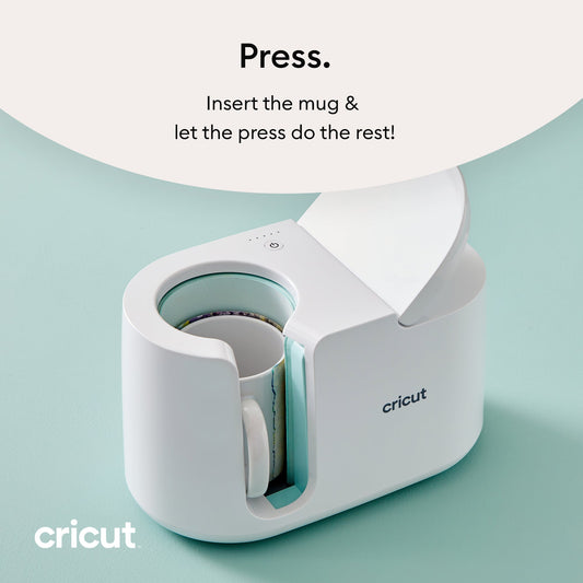 2009663 - Cricut Mugpress (standalone); Give the gift of vibrant; professional-quality; personalized mugs with Cricut Mug Press