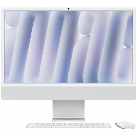 24-INCH IMAC WITH RETINA 4.5K DISPLAY  NANO-TEXTURE GLASS: APPLE M4 CHIP WITH 10‑CORE CPU AND 10‑CORE GPU  256GB SSD  16GB - SILVER