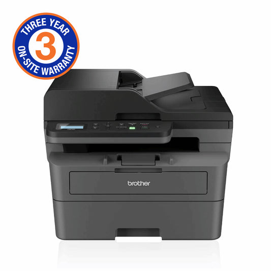 Brother Mid-Range Mono Laser with Duplex printing and wired and wireless printing capabilities (3YR onsite)