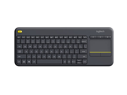 Logitech K400 Plus - Wireless Keyboard - Touchpad - Black - USB