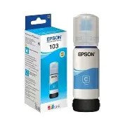 Epson 103 Ink Bottles Cyan 65ml EcoTank L1110 / L1250 / L3110 / L3150 / L3210 / L3211 / L3250 / L3252 / L3310 / L3550 / L3560 / L5190 7500 pages