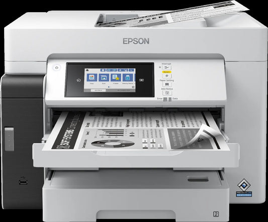 Epson 25ppm Mono A3+ Print Scan Copy Fax USB/USBHost Wi-Fi/Wi-FiDirect Ethernet PCL AutoDuplexPrint&Scan ADF incl 1 ink