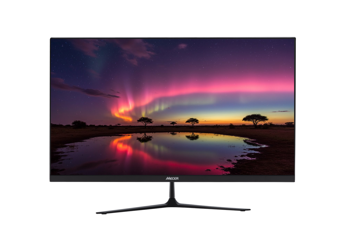 MECER 27'' 16X9 FULL HD 1920X1080 LED MONITOR BLK HDMI+VGA (excludes Dedicated Power Cord)
