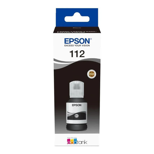 Epson 112 Ink Bottles Black 127ml L6580 / L15150 / L15160 7500 pages