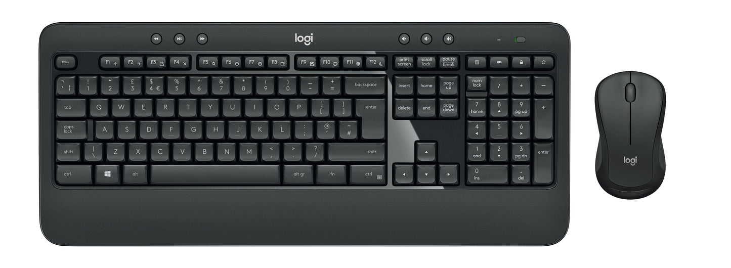 Logitech MK540 - Wireless Keyboard and Mouse Combo - Black - USB
