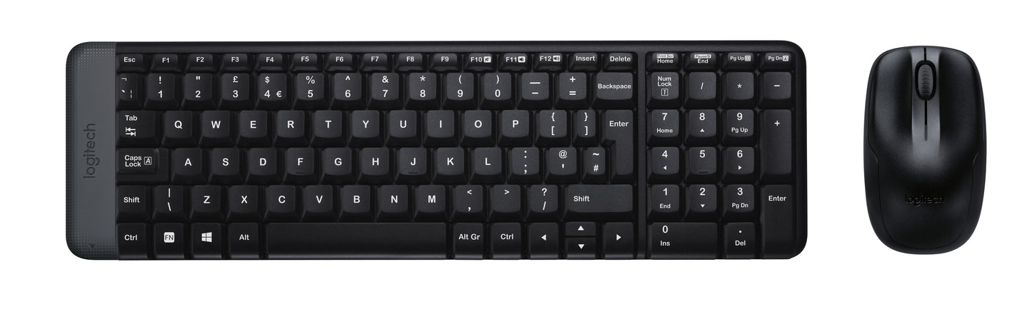 Logitech MK220 - Wireless Keyboard and Mouse combo - Black - USB