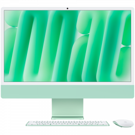 24-INCH IMAC WITH RETINA 4.5K DISPLAY: APPLE M4 CHIP WITH 10‑CORE CPU AND 10‑CORE GPU  24GB  512GB SSD - GREEN