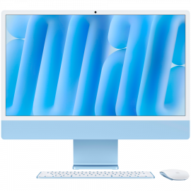 24-INCH IMAC WITH RETINA 4.5K DISPLAY: APPLE M4 CHIP WITH 10‑CORE CPU AND 10‑CORE GPU  16GB  256GB SSD - BLUE