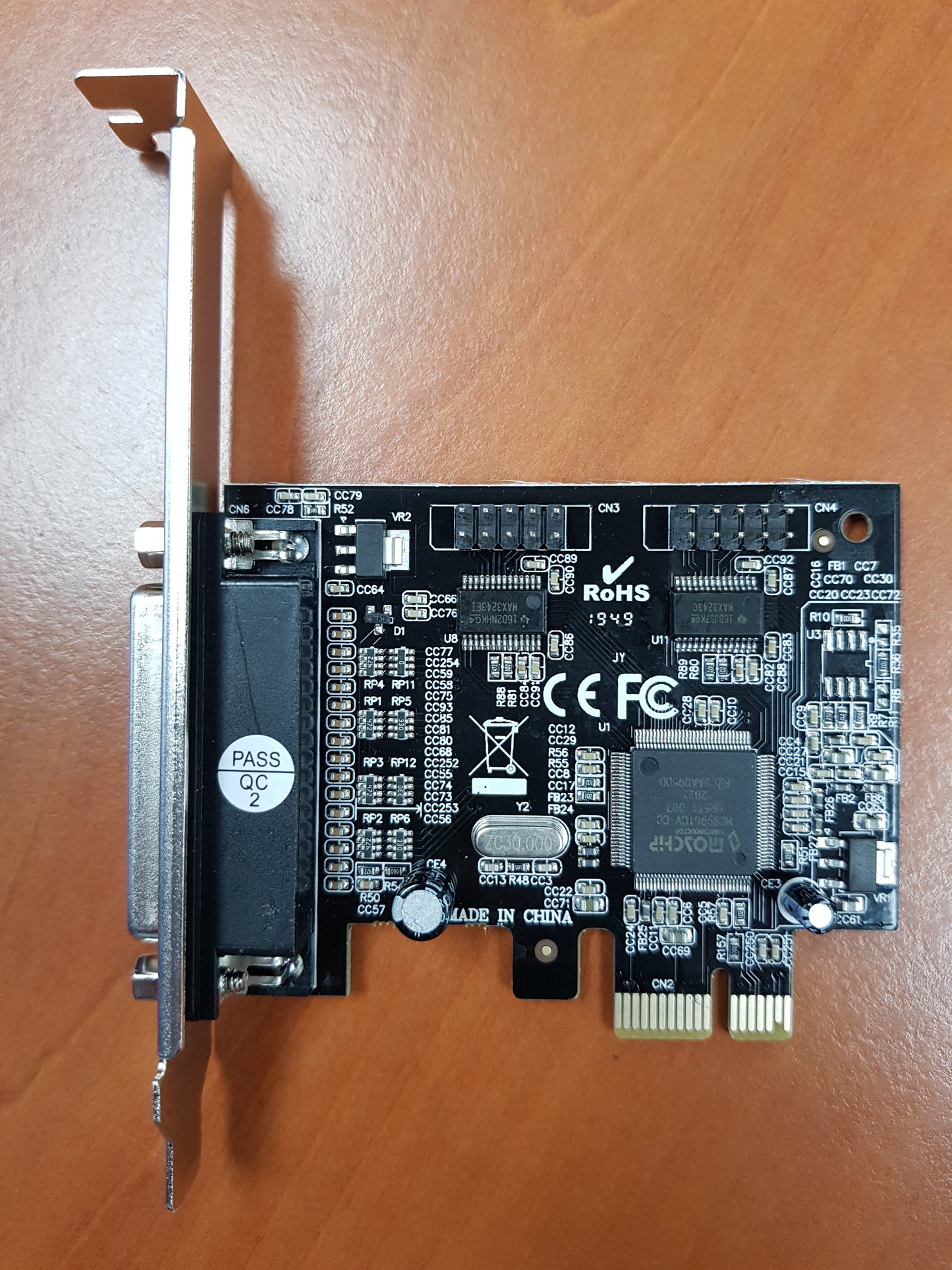 PCIe 2 PORT SERIAL+1 PORT PARALLEL IC9910 W/LP BRACKET.