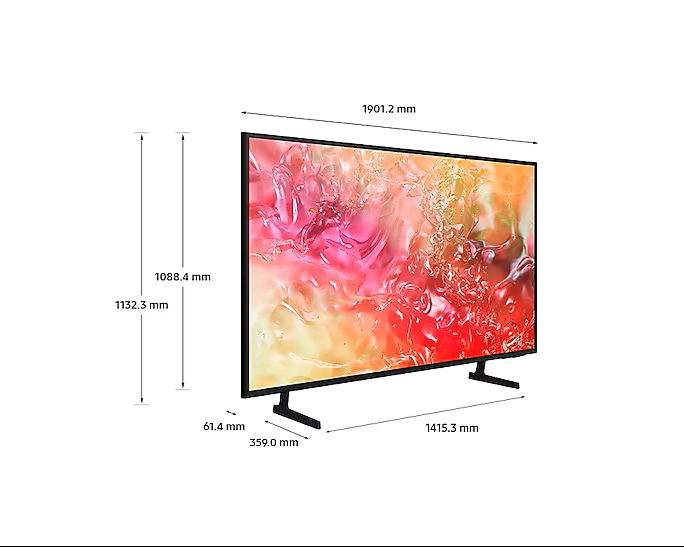 SAMSUNG 85" CRYSTAL UHD SERIES 8 SMART TV  4K UHD 3840x2160  MOTION XCELERATOR  DYNAMIC CRYSTAL COLOR  CRYSTAL PROCESSOR 4K  HDR  TIZEN OS  CONNECTSHARE MOVIE  HDMI X 3  USB X 1