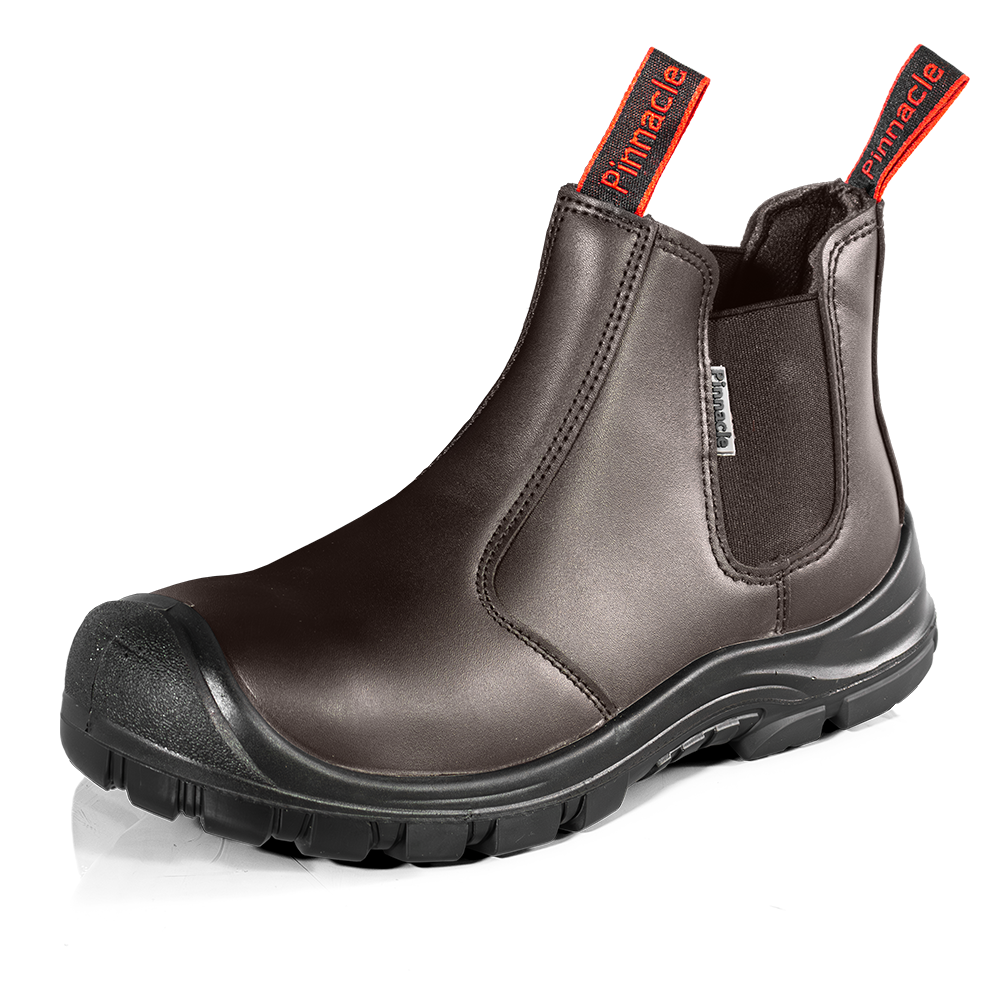 Pinnacle AUSTRA CHELSEA Boots Brown (Steel Toe & Midsole) - Guards On Duty Shop & Security Guards