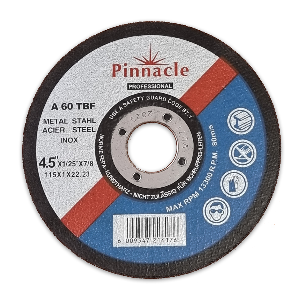 Pinnacle Xpert Steel & Inox Cutting Disc 115x1.0x22.2mm 4.5" (Box of 50) (Box of 50)