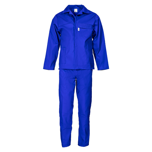 Pinnacle J54 Royal Blue Conti Suit 100% Cotton (Size 32 – 54)