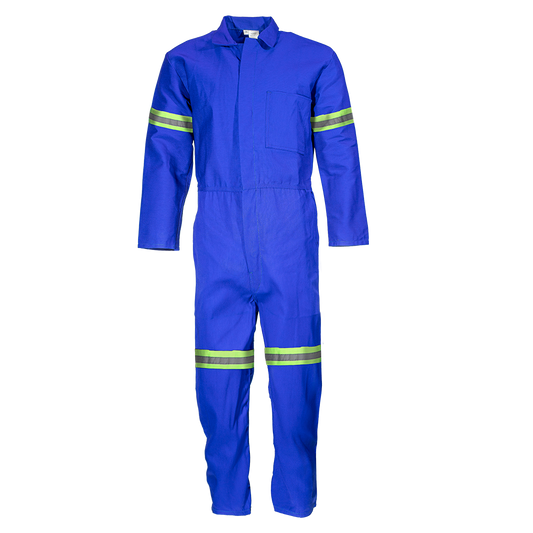 Pinnacle Royal Blue Boiler Suit Polycotton with Reflective (Size 32 – 54)