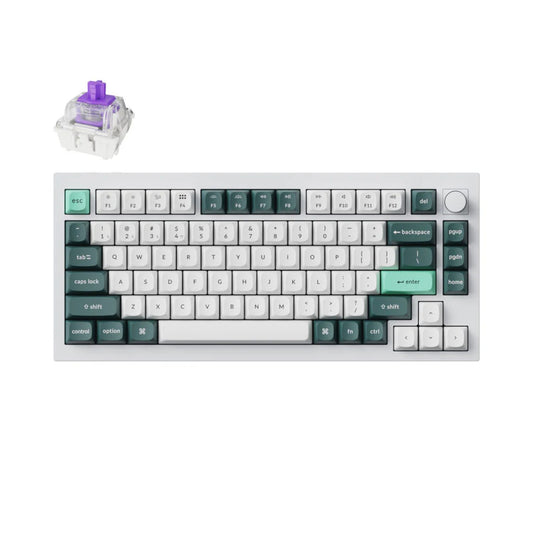 Keychron Q1H-P1 QMK Wireless Custom Keyboard - White - Guards On Duty Shop & Security Guards