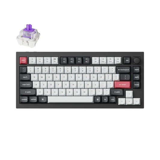 Keychron Q1H-M1 QMK Wireless Custom Keyboard - Black - Guards On Duty Shop & Security Guards
