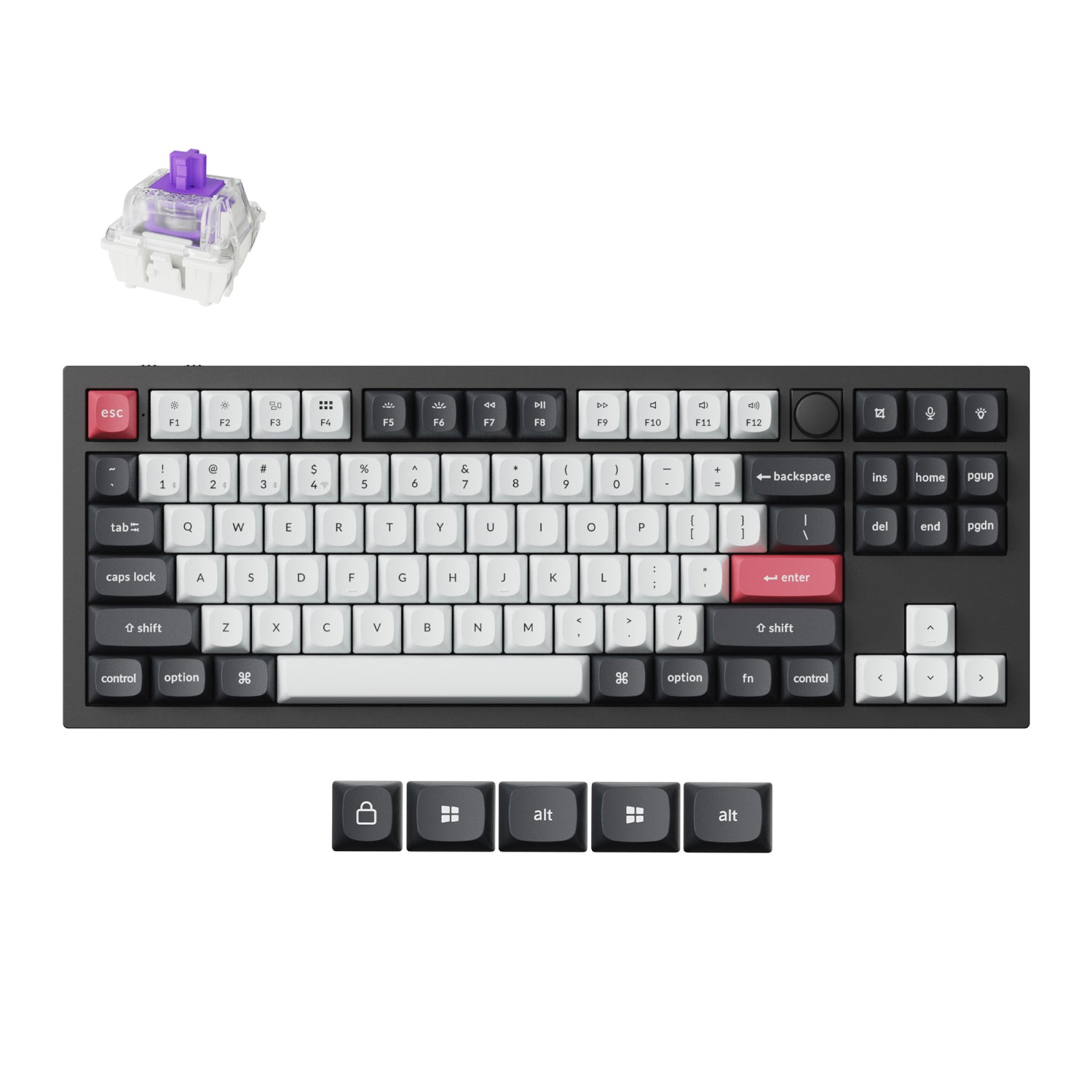 Keychron Q3 HE QMK 80% Wireless Custom Mechanical Keyboard (Nebula Switch) – Carbon Black - Guards On Duty Shop & Security Guards