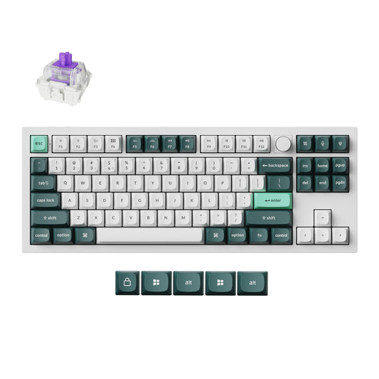 Keychron Q3 HE QMK 80% Wireless Custom Mechanical Keyboard (Nebula Switch) - Shell White - Guards On Duty Shop & Security Guards
