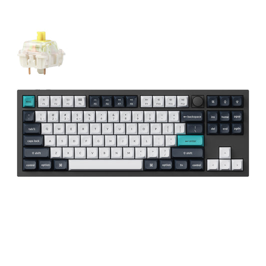 Keychron Q3 Max QMK/VIA 80% Wireless Custom Mechanical Keyboard (Banana Switch) - Carbon Black - Guards On Duty Shop & Security Guards