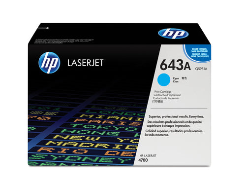 HP 643A Color LaserJet 4700 Cyan Print Cartridge