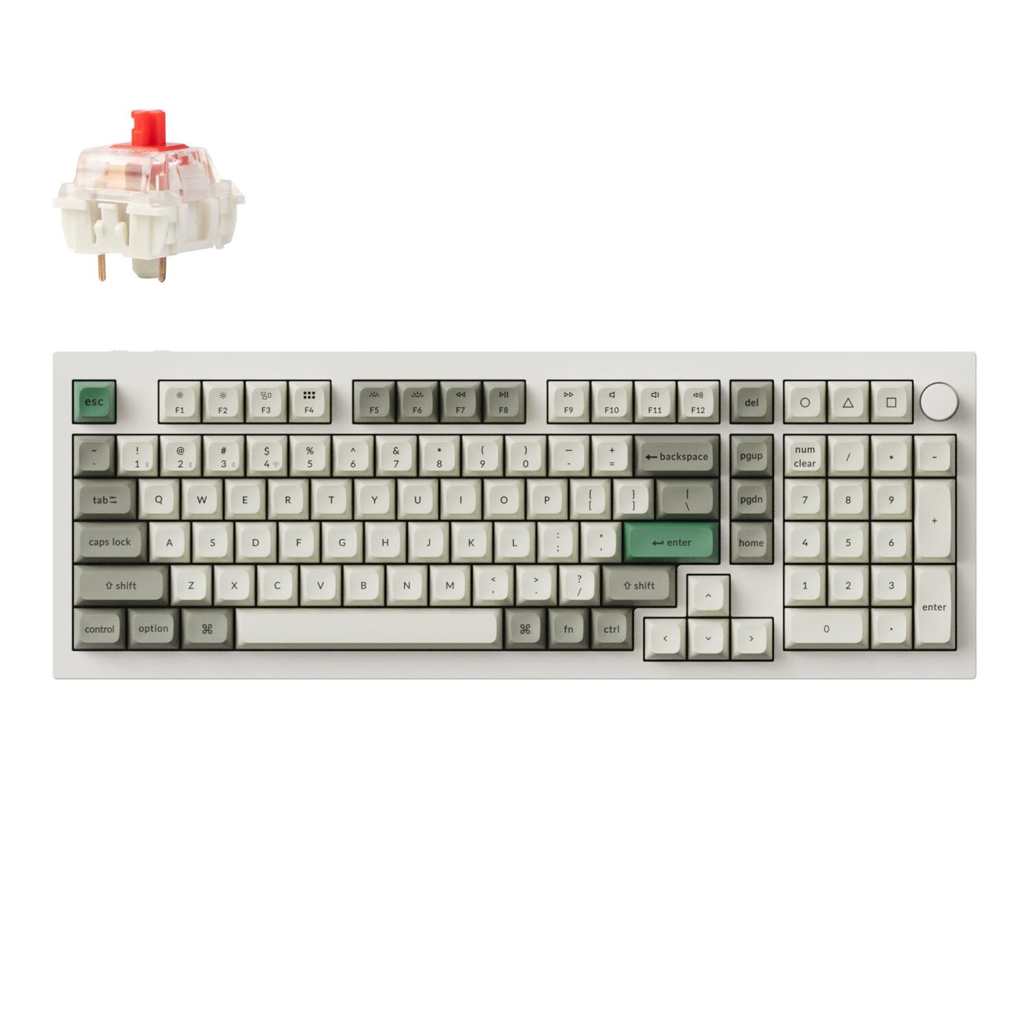 Keychron Q5M-P1 QMK/VIA Wireless Custom Keyboard - Shell White - Guards On Duty Shop & Security Guards